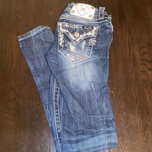 Size 24 Miss Me Skinny Jeans.